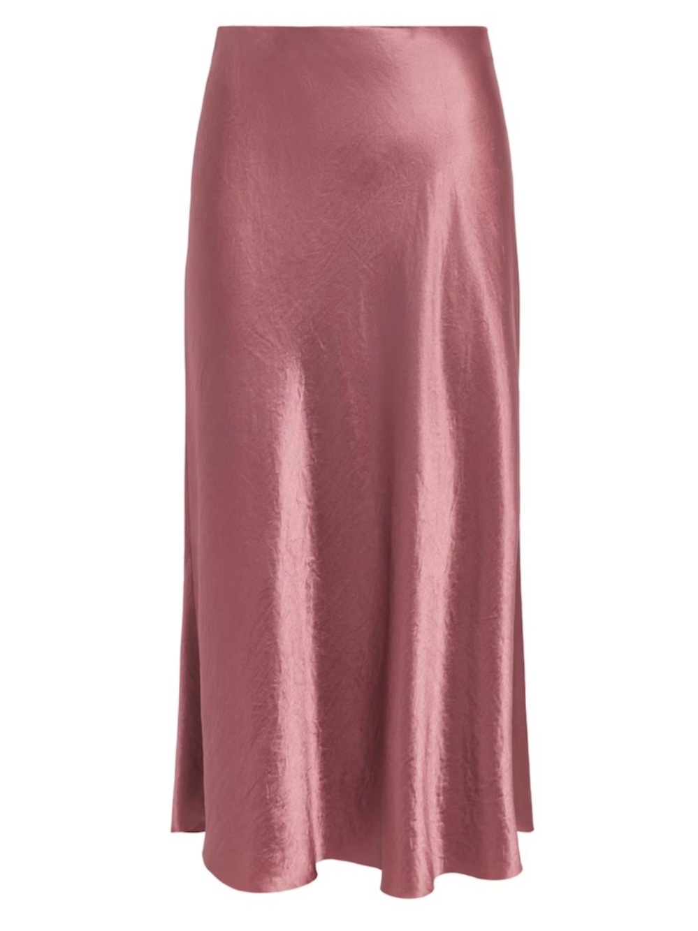 Vince Satin Midi Slip Skirt in Dusty Rose size S - Picture 11 of 14